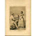 Aguafuerte de Goya. Es mejor ser flojo (Mejor es holgar). Lámina 73 de la serie de grabados Los Caprichos, edición de 1937.