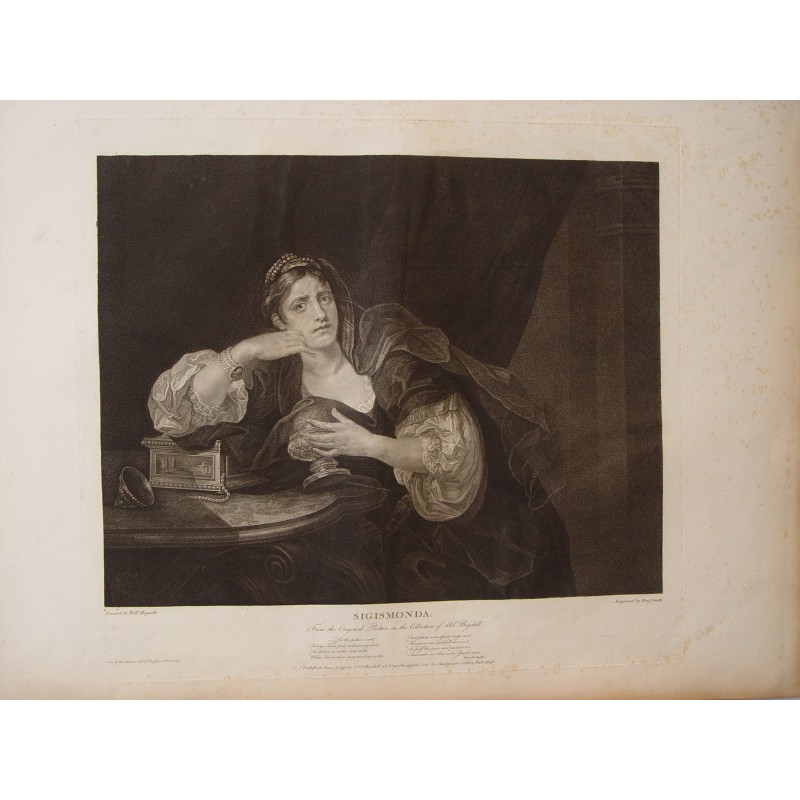 Sigismonda, nach William Hogarth. Heath-Ausgabe, 1822