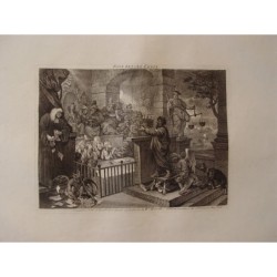 Paul before Felix, Tavola I (La stampa burlesca). William Hogarth. Edizione Heath 1822