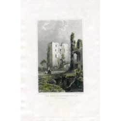 The keep of Ragland Castle engraved by E. Adlard, drawn by H. Gastineau