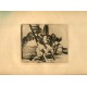 Eau-forte de Goya.'Dur est l'étape !'. Planche 14 de la série d'estampes Disasters of War, édition 1937.