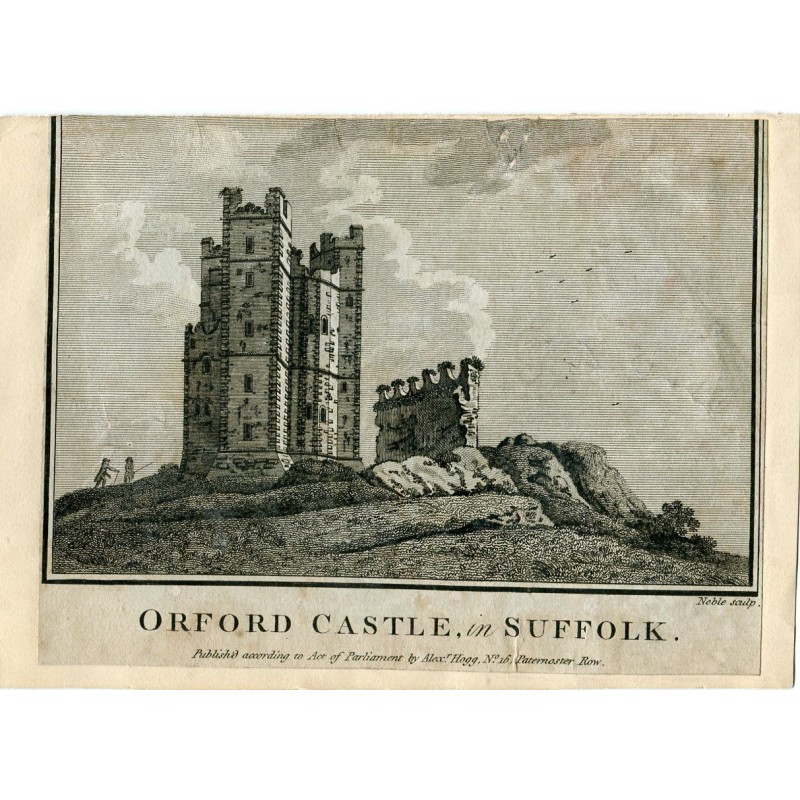 Angleterre. Château d'Oxford dans le Suffolk, 1786
