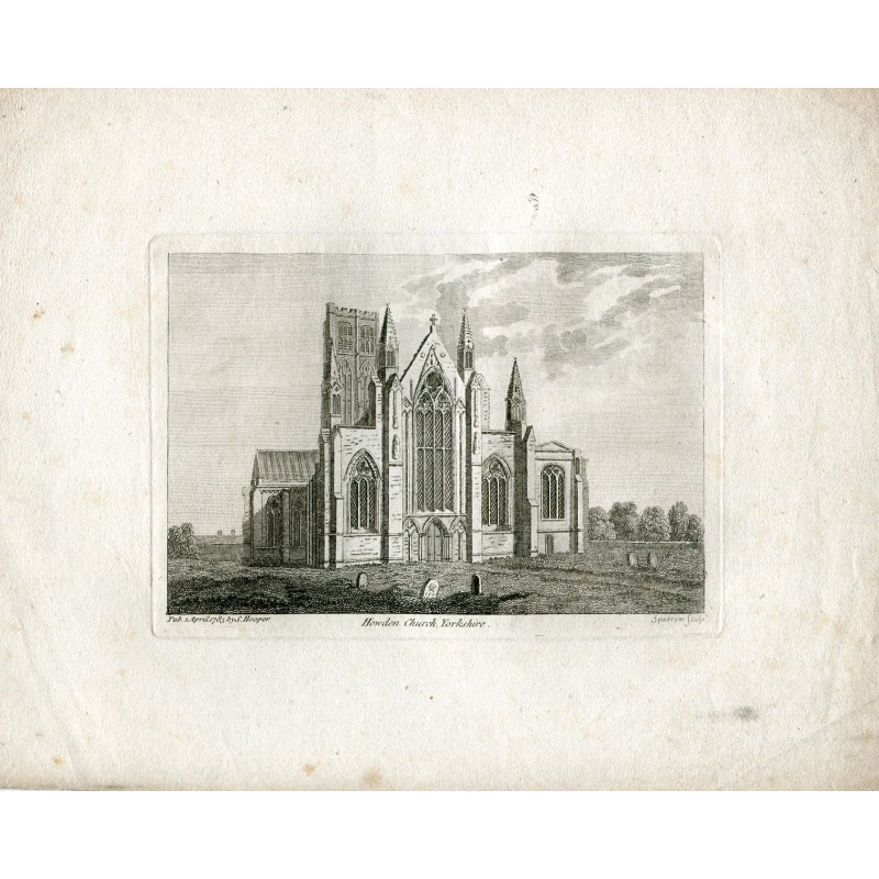 England. Howden Church, Yorkshire, gestochen von Sparrow im Jahr 1785