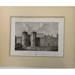 Monastero di Poblet - Alexandre Laborde - Stampa antica 1810