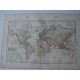 «Mappe Monde» por Robert de Vaugondy-Delamarché Paris 1804