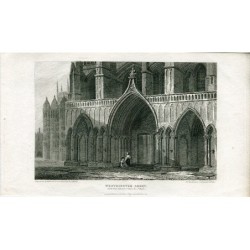 Abbaye de Westminster, gravée par H. Hobson. Dessinée par J.P. Neale.