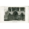 Abbazia di Westminster, incisione di H. Hobson. Disegnata da JP Neale.