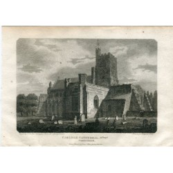 Cattedrale di Carlisle, Galles del Nord, incisa da Samuel Noble da un disegno di J. Britton