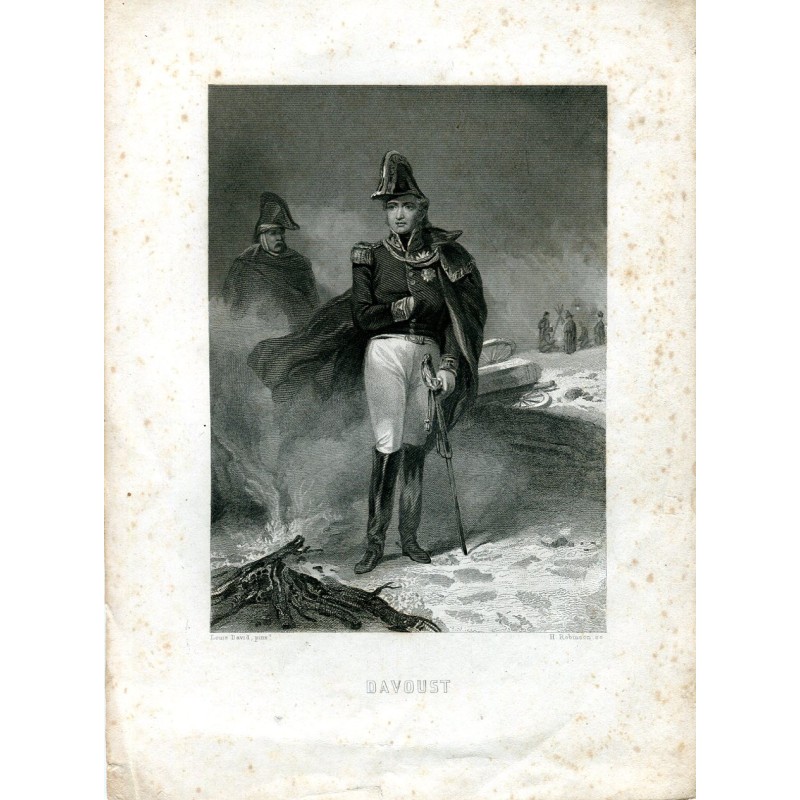 Davoust engraving made by H. Robinson after a work by Louis David