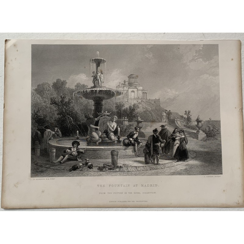 Der Artischockenbrunnen in Madrid