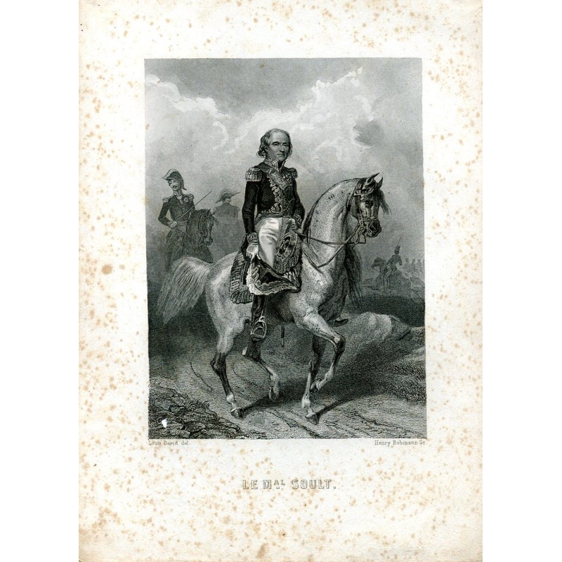 Il maresciallo Soult inciso da Henry Robinson, disegnato da Louis David