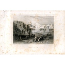Jérusalem gravée par Rouargue publiée à Paris en 1860