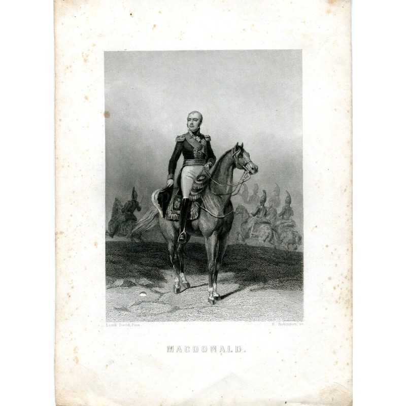 Macdonald gravé par H. Robinson, dessiné par Louis David.