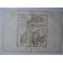 Antique map of Norway and Denmark. Robert de Vaugondy (1794)