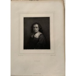 Portrait de Murillo. Gravure de Calamatta