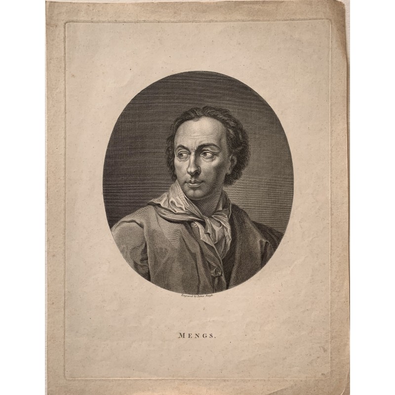 Porträt von Antonio Rafael Mengs. Gestochen von James Neagle