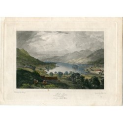 Scozia. Perthshire. Loch Earn, incisione di Joseph Swan, 1830.