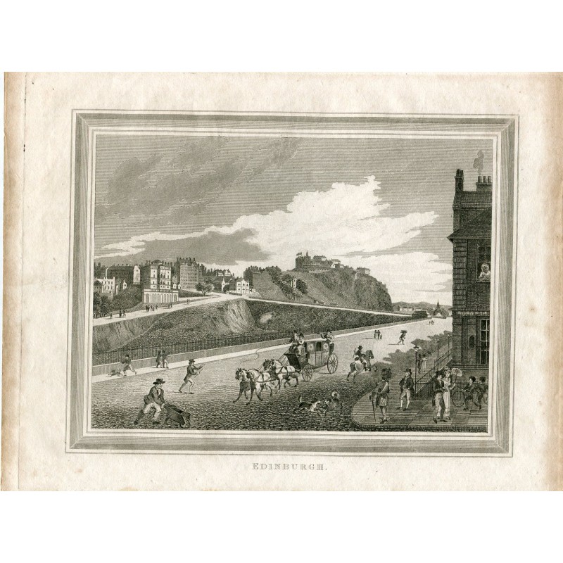 Scotland. Edinburgh, vintage print