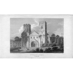England. St. German's Church Cornwall, gestochen von J. Storer,