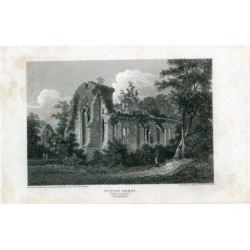Angleterre. Aspect nord-est de l'abbaye de Netley, Hampshire, gravé par W. Cooke.