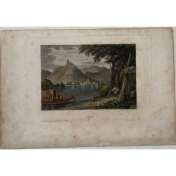 Lugo à Ravenne, Italie. Paysage avec personnages