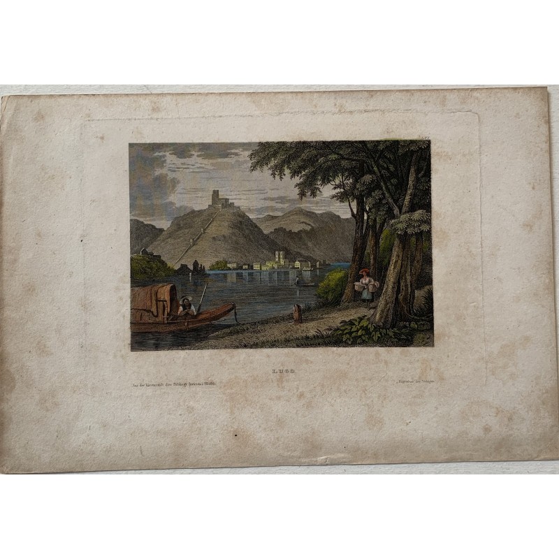 Lugo in Ravenna, Italy. Landscape with figures