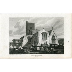 England. Bucks. Wooburn Church near Marlow engraved by Hawksworth