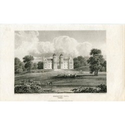 Inghilterra. Brereton Hall, incisione di F. Hay da un disegno di George Ormerod