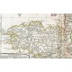 Antique map of northwestern regions of France. Robert de Vaugondy (1794)