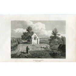 Église de Shanklen, île de Wight, gravée par Hay en 1812. Dessiné par JP Neale