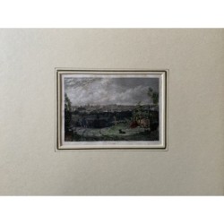 Veduta di Madrid - Incisione antica