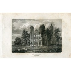 Old Gate House at Tixxall Staffordshire engraved by Sands from a drawing by W. Carter.