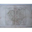 Mapa antiguo de Alemania. Roberto de Vaugondy (1794)