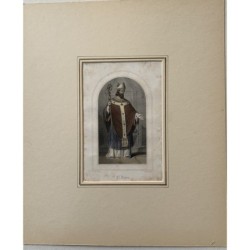 Saint Denys - Gravure religieuse du XIXe siècle
