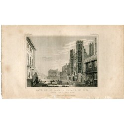 Tor des St. James’s Palace im Jahr 1776. Stich von Thomas Hurst.