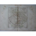 Antique map of Poland and Prague. Robert de Vaugondy (1794)