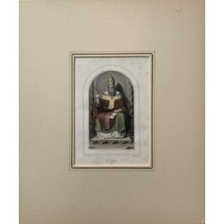 Pape Léon III - Gravure ancienne