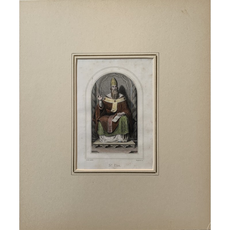 Pope Leo III - Antique print