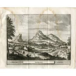 Málaga. Archidona. Kupferstich von Pieter Van der Aa, 1715.