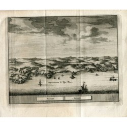Cascais und Belem (Portugal) – Antiker Druck – Pieter Van der Aa, 1715