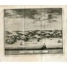 Cascais and Belem (Portugal) - Antique print - Pieter Van der Aa, 1715