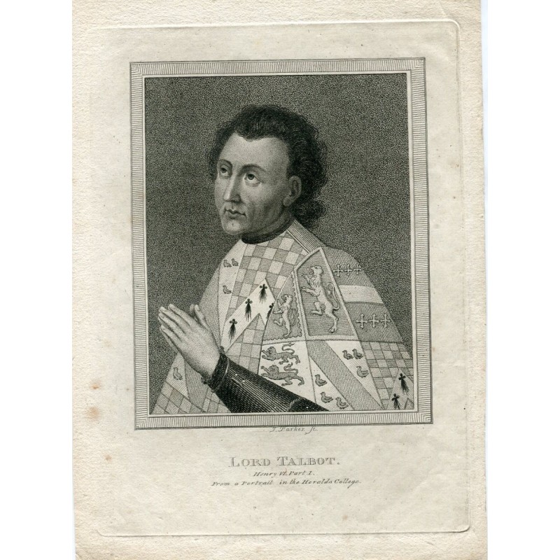 Lord Talbot-Gravur von J. Parker