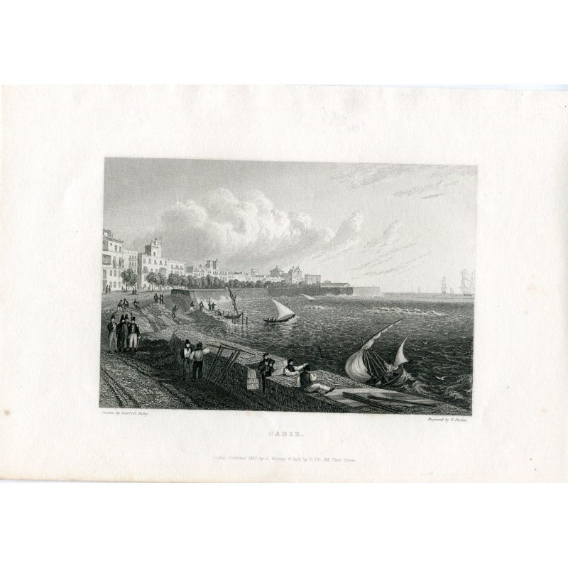 Cadice incisa da E. Finden, disegnata dal tenente colonnello Batty