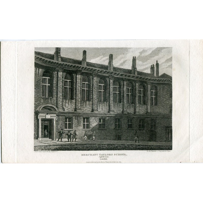 Merchant Taylors School, veröffentlicht von John Harris im Jahr 1815