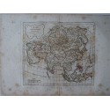 Antique map of Asia. Robert de Vaugondy (1804)
