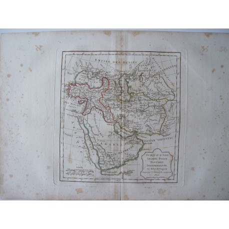 «Turquie d'Asie, Arabie, Perse, Tartarie Independante par Robert de Vaugondy-Delamarché 1806