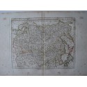 Mapa antiguo de Siberia, Tartaria, China y Japón. Roberto de Vaugondy