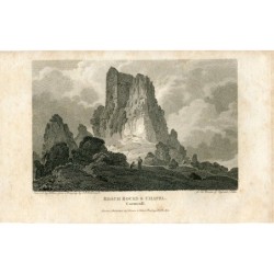 Roach Bocks & Chapel gravé par J. Storer d'après un dessin d'Underwood