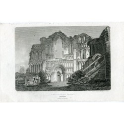Castle Acre Priory engraved in 1812 by J. Smith from a drawing by E. Dayes