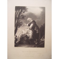 »El sacrificio de Abraham» pintó John Singleton Copley. Grabó Charles Rolls.